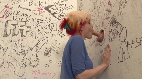 Devil's Tgirls: Aubrey's Colored Hair Fun