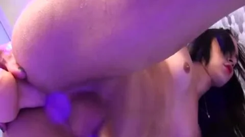 large Dicked TS Hanna Rios Wanks In The Bathtub whilst Mounting A sextoy