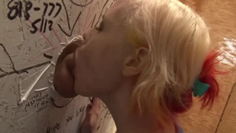 Devil's Tgirls: Aubrey's Colored Hair Fun
