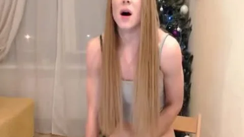 Julai large penis blond cumshot